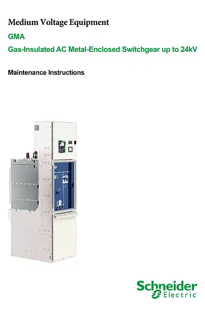schneider施耐德GMA Maintain Instruction(GEX5504000)_China